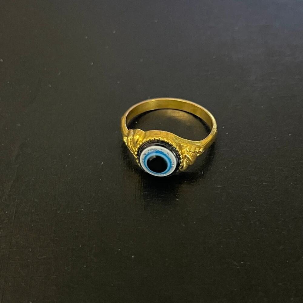 Women's Vintage Ring Mystical Evil Eye Size 7.5